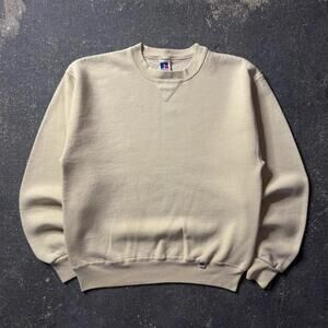 Vintage 90’s Cream Russell Athletic Sweatshirt